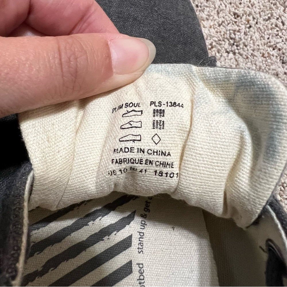 Taos Plim Soul Charcoal Grey Sneakers—10 - Picture 10 of 11